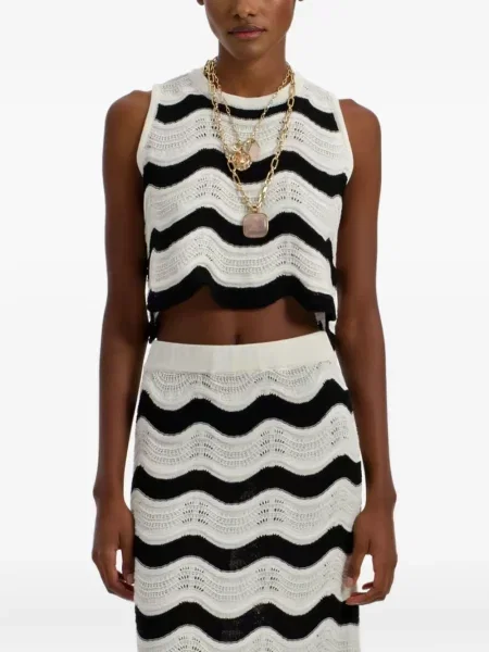 Top La Doublej tricotate negru