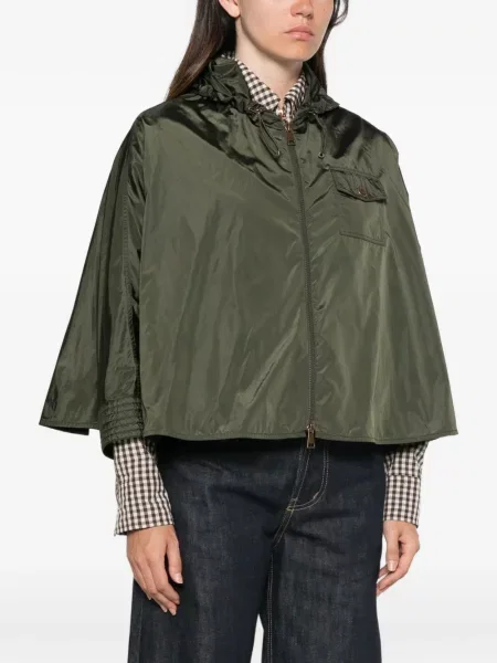 Geacă Moncler cu glugă verde