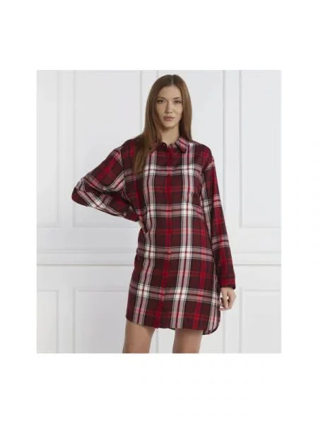 Tommy Hilfiger Cămașă de noapte | Oversize fit roșu