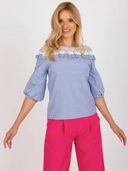 Bluză Fashionhunters alb