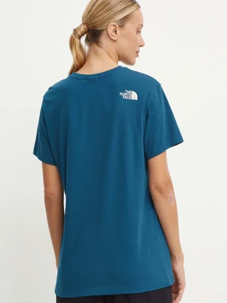 Tričko The North Face Tee Varsity Graphic tyrkysová