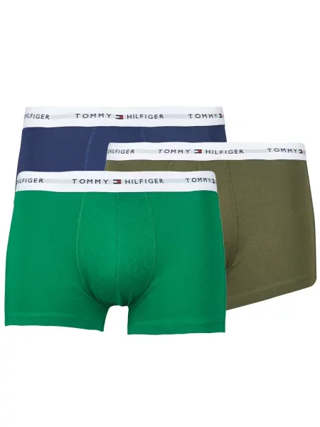 Tommy Hilfiger Underwear Bokserice mornarsko plava / zelena / kaki bijela