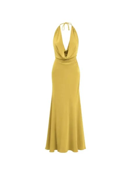Rochie maxi Actualee galben
