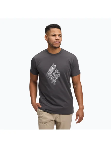 Мъжка тениска Black Diamond Engineered SS Tee anthracite черно