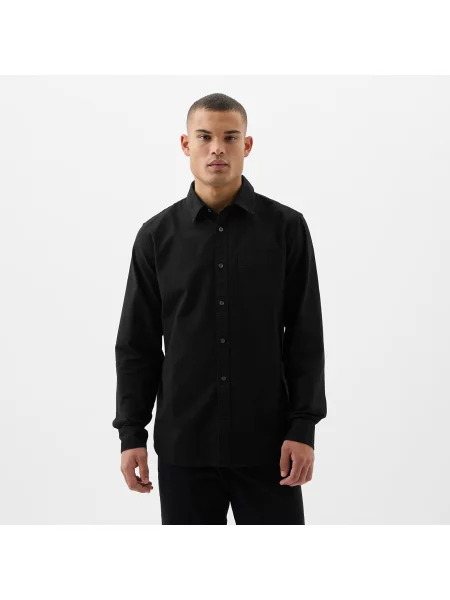 Koszula GAP Stardard Oxford Shirt True Black XL czarna