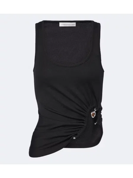Top Christopher Esber din jerseu negru