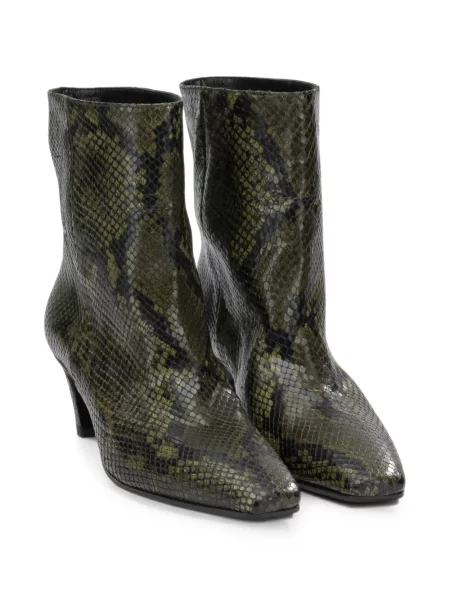 Botine Strategia Shoes din piele verde