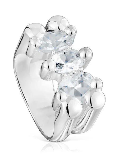 Сребърен пръстен Tous 12 Bold Bear Gem