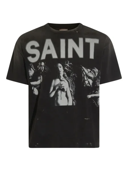 Tricou Saint Mxxxxxx cu imagine negru