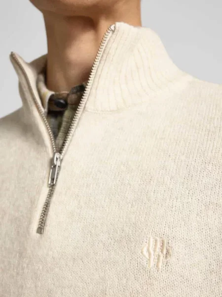 Sweter z dzianiny z wełny jagnięcej Mcneal