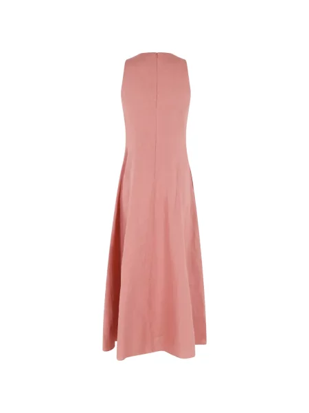 Rochie maxi Eleventy cu decolteu rotund de costum roz