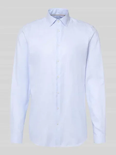 Koszula o kroju slim fit z bardzo długim rękawem Jake*s błękitna