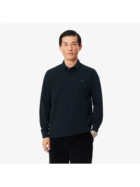 Lacoste Elastyczna Koszulka Polo Paris Regular Fit I Piqué zielona
