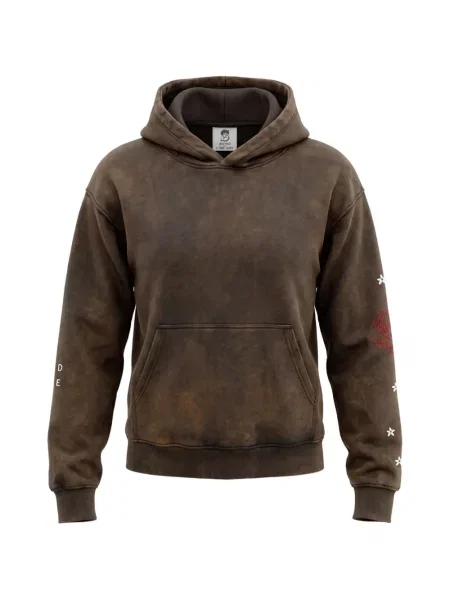 Hoodie Inspired By A True Story με κέντημα μαύρο