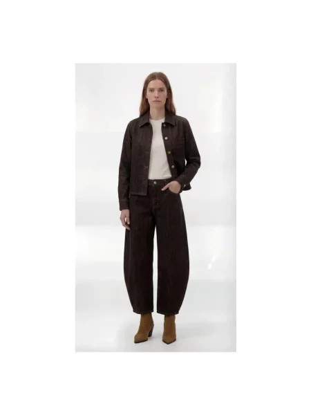 Jeansy Goldgarn Denim klasyczne brązowe