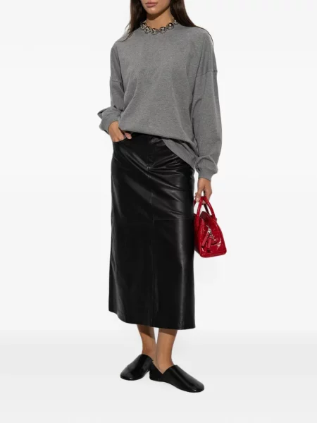 Hanorac By Malene Birger cu broderie gri