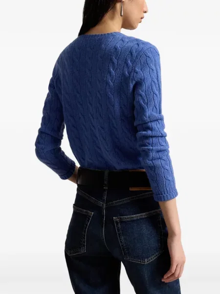 Scurt șapcă Polo Ralph Lauren cu broderie din jerseu maro