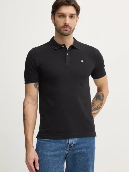 Polo United Colors of Benetton črna