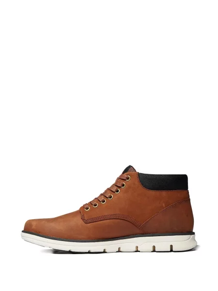 Botine Timberland cu șireturi din dantelă maro
