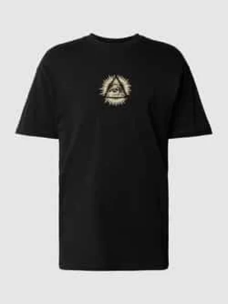 T-shirt typu oversized z nadrukiem z motywem Mister Tee czarna