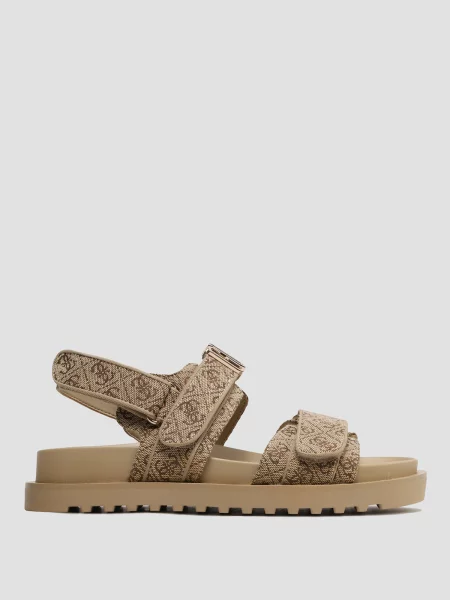 Сандалії GUESS поліуретан бежевий