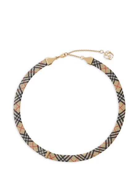 Colier Burberry în carouri cu imagine