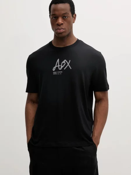 Armani Exchange Tricou negru