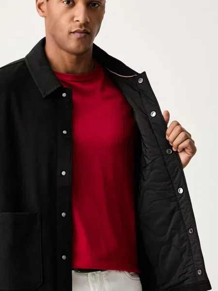 Tommy Hilfiger късо мъжко яке с черно