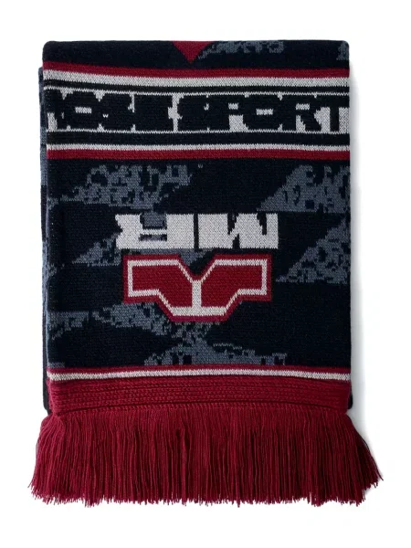 Šal Martine Rose na rese siva