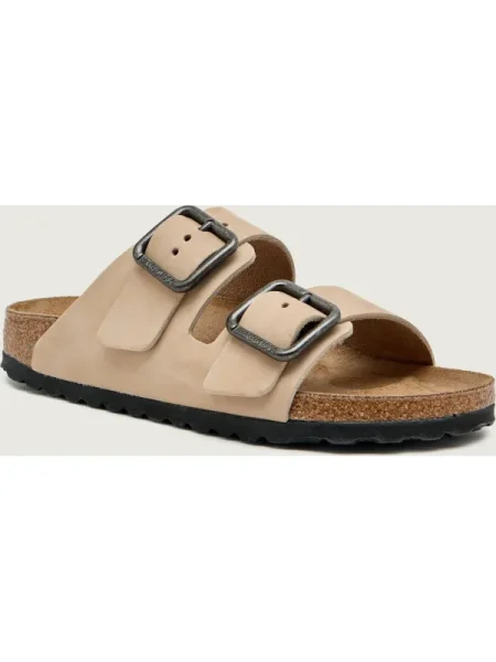 Birkenstock Șlapi Arizona | piele întoarsă | narrow fit bej