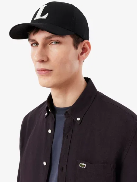 Повседневная рубашка Lacoste коричневая
