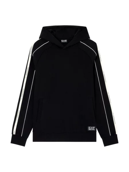 Bluza z kapturem Emporio Armani Ea7 z kapturem z logo czarna