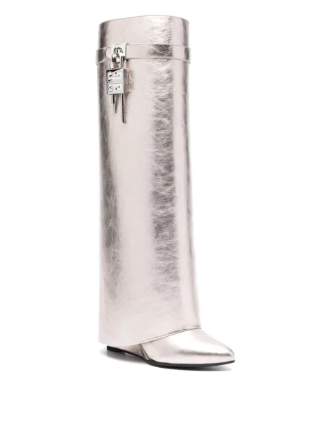 Botine Givenchy auriu