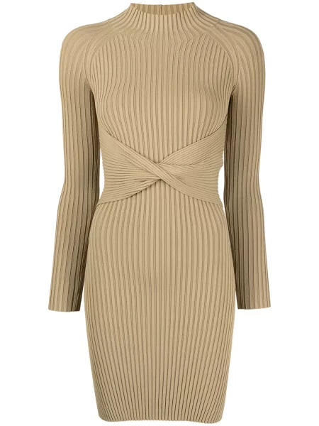 Rochie Dion Lee tricotate verde