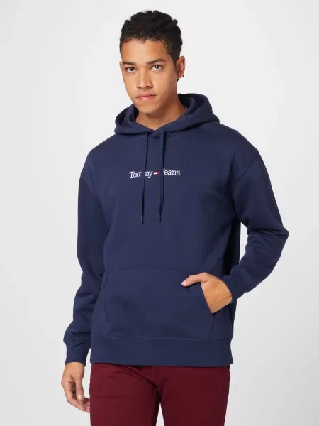Mikina Tommy Jeans modrá