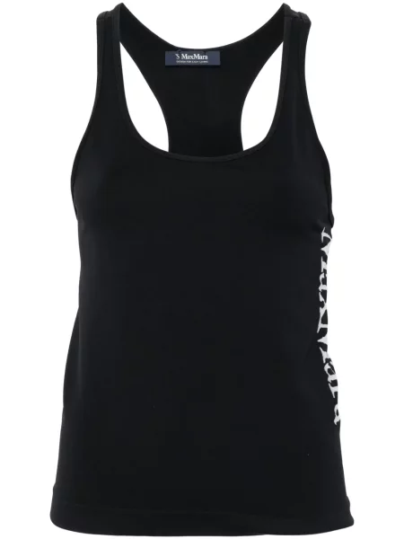 Top 's Max Mara din jacard cu autograf negru