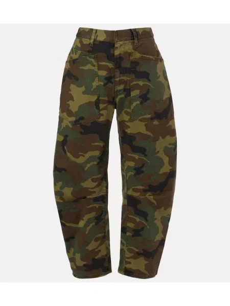 Spodnie Nili Lotan w kamuflażu zielone