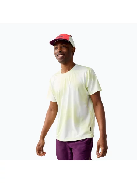 Běžecké tričko Brooks Dash Printed euphoryc luminary bílé