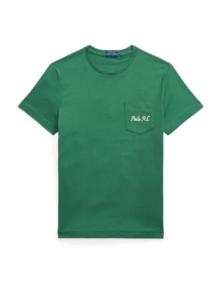 Polo Ralph Lauren Tricou bej / albastru marin / verde alb
