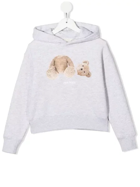 Bluza z kapturem dziecięca Palm Angels szara