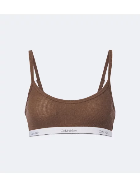 Pletená braletka Calvin Klein Collection hnědá