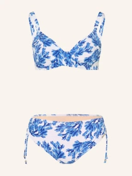 Charmline Bikiny S Kosticemi Seaside Breeze V Zavinovacím Stylu modrá bílá
