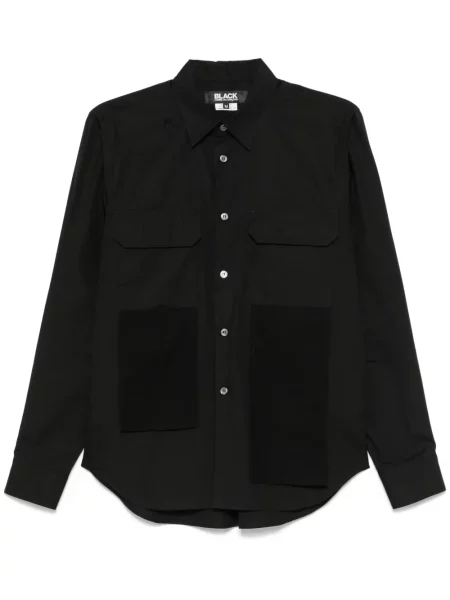 Cămașă Black Comme Des Garçons drapată negru