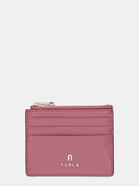 Кожен портфейл Furla розово