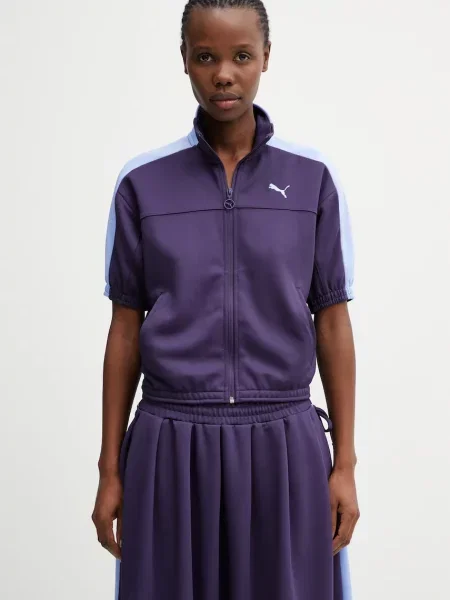Dukserica Puma Short Sleeve ljubičasta
