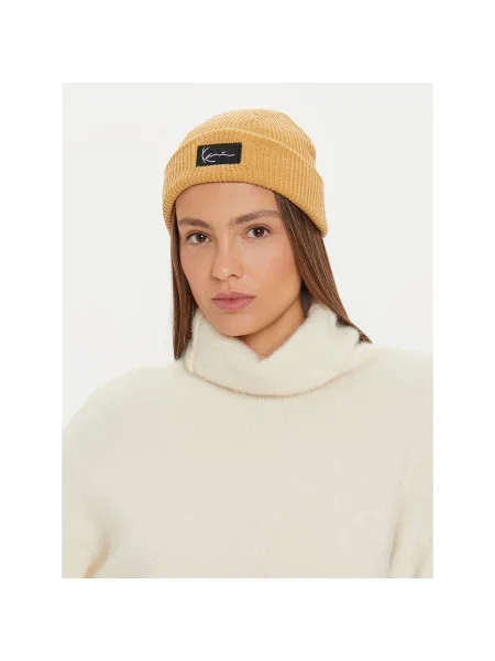 Καπέλο Karl Kani Woven Signature Essential Fisherman Beanie Black Universal μαύρο