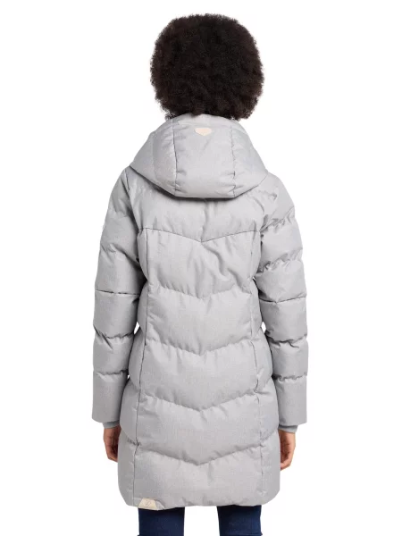 Ragwear Zimný kabát Pavla svetlosivá