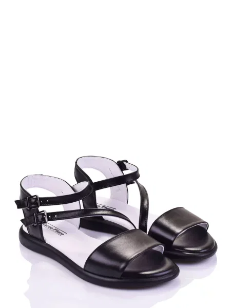 Кожаные босоножки Marco Piero черные