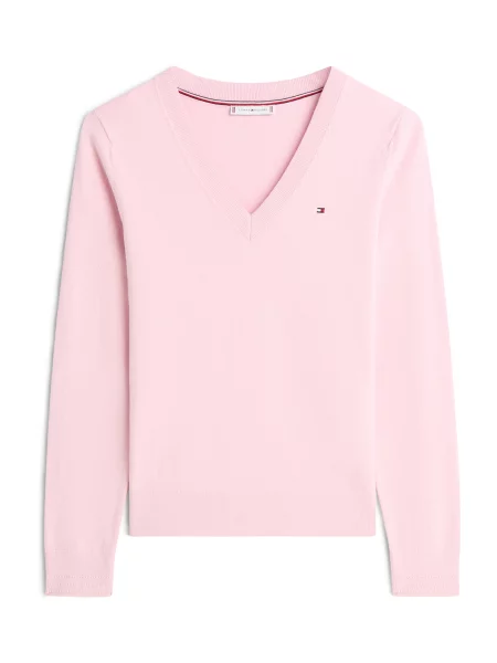 TOMMY HILFIGER Megztinis pastelinė rožinė