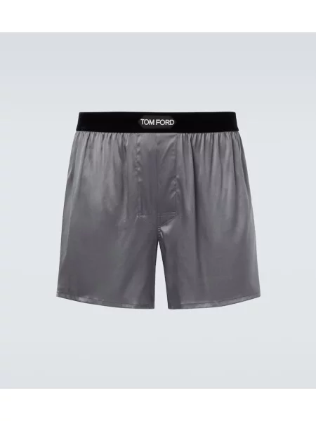 Hedvábné boxerky Tom Ford šedé